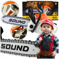 Mały majsterkowicz - Piła Łańcuchowa Motorowa Zabawkowa Spalinowa Ruchomy Łańcuch Realne Dźwięki - miniaturka - grafika 1