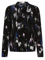 Koszule damskie - s.Oliver - Bluzka damska, czarny|wielokolorowy - miniaturka - grafika 1