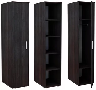 Szafa Bodo 1D4P Wenge Regał Z Półkami I Drążkiem - Regały - miniaturka - grafika 1