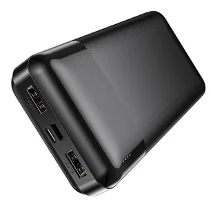 Hoco Power bank 20 000mah Z Lcd 2a 2xusb + Usb-C J72a Czarny - Powerbanki - miniaturka - grafika 1
