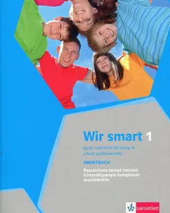 Wir Smart 1 Smartbuch Zeszyt ćwiczeń z interaktywnym kompletem uczniowskim. Klasa 4 Szkoła podstawowa Język niemiecki - Motta Giorgio, Ewa Książek-Kem - Książki do nauki języka niemieckiego - miniaturka - grafika 1
