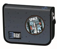 Piórniki - Piórnik dwuklapkowy bez wyposażenia STRIGHT PC-03 Space Moon - miniaturka - grafika 1