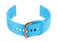 Akcesoria do zegarków - Pasek Gumowy Do Smartwatch U01 - Niebieski/R.gold - 20Mm - miniaturka - grafika 1