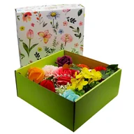 Scrapbooking - Flower Box Kwiaty Mydlane Róże Twoja Dedykacja Z1 - miniaturka - grafika 1