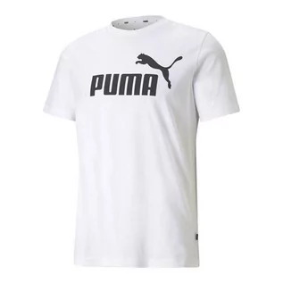 Koszulki męskie - Puma, Koszulka męska, ESS Logo Tee, biała (58666602), rozmiar L - grafika 1