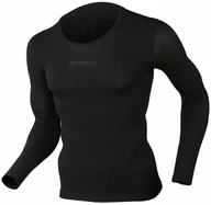 Koszulki sportowe męskie - Brubeck Koszulka termoaktywna unisex typu base layer z długim rękawem LS10850 - miniaturka - grafika 1