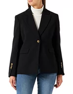 Kurtki damskie - PINKO Damska kurtka Evelina Stretch Blazer, Z99_czarna limuzyna, 44 - miniaturka - grafika 1