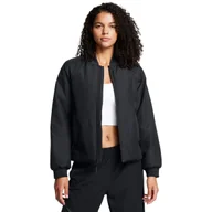 Kurtki damskie - Damska kurtka przejściowa Under Armour Unstoppable Insulated Bomber - czarna - UNDER ARMOUR - miniaturka - grafika 1