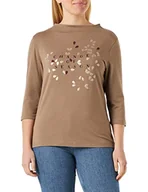 Koszulki i topy damskie - Taifun Koszulka damska, Szarobrązowy wzór, 42 - miniaturka - grafika 1