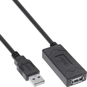 Kable USB - InLine® USB 2.0 Aktiv-Verlängerung, USB-A Stecker/Buchse, 5m - miniaturka - grafika 1