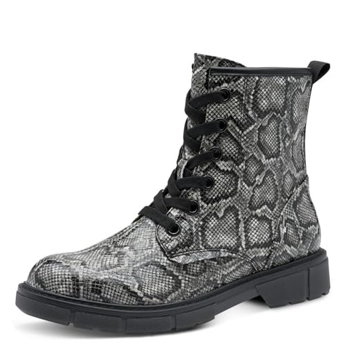 Marco Tozzi Damskie 2-25282-41 modne kozaki, DK.Grey STR, 41 EU, Dk Grey Str, 41 EU