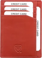 Etui na dokumenty i karty - KORUMA Czerwone etui na karty antyRFID - Koruma KUK-63TPR Uniwersalny - miniaturka - grafika 1