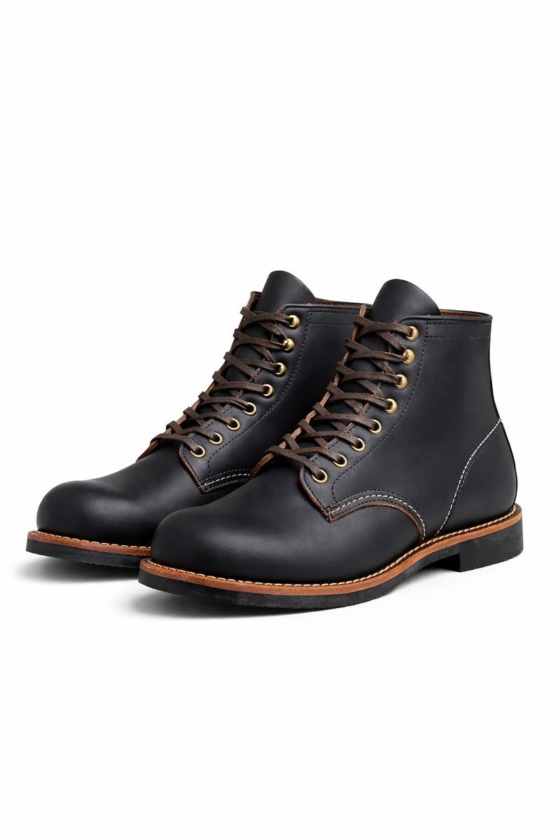 RED WING SHOES CZARNE MĘSKIE TRZEWIKI ZE SKÓRY NATURALNEJ 41 1I2B