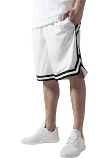 krótkie spodenki STRIPES MESH SHORTS wht/blk/wht-XXL - Spodenki męskie - miniaturka - grafika 1