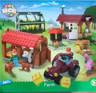 Klocki - Klocki Kid's Bricks Farma 367 elementów - miniaturka - grafika 1