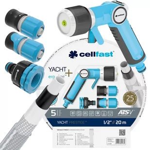Cellfast Cell Fast Zestaw zraszajacy YACHT PRESTIGE 1/2&quot 20m ERGO 13-390 26574 - Węże ogrodowe i zraszacze - miniaturka - grafika 1
