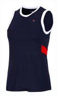 Koszulki sportowe damskie - Damski podkoszulek Fila  Top Lissy Navy/Fila Red M - miniaturka - grafika 1