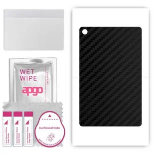 folia naklejka skórka strukturalna na TYŁ do Huawei MatePad 10.4 SE - Carbon Czarny - apgo SKINS - Akcesoria do tabletów i e-booków - miniaturka - grafika 1