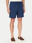 Spodenki męskie - Tommy Hilfiger Szorty materiałowe Dover MW0MW44357 Niebieski Regular Fit - miniaturka - grafika 1