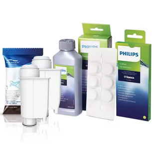Zestaw Do Saeco Philips, AL-Inte+ 2 szt, Tabletki Czyszczące CA6704/10,  Odkamieniacz CA6700/00 250ml - Akcesoria i części do ekspresów do kawy - miniaturka - grafika 1