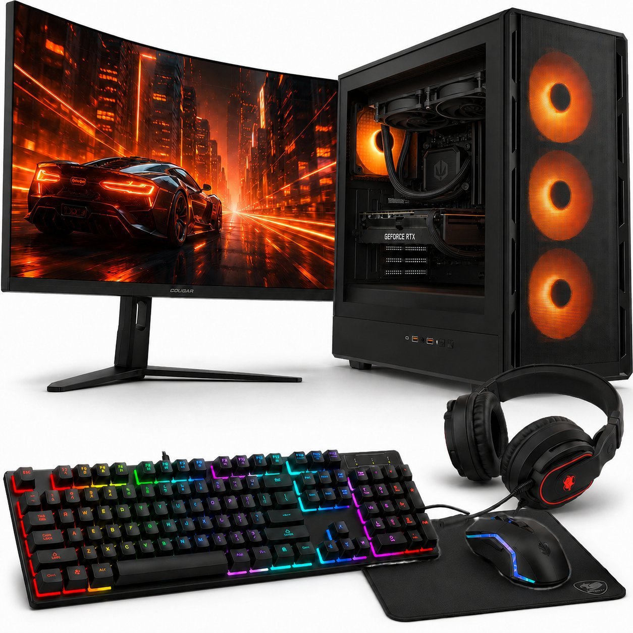 Altreo Zestaw KOMPUTER GAMINGOWY Ryzen 7 9800X3D RX 9070 16GB 2TB 32GB