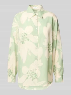 Bluzka koszulowa o kroju regular fit z listwą guzikową na całej długości - Koszule damskie Bluzka koszulowa o kroju regular fit z listwą guzikową na całej długości - Koszule damskie - miniaturka - grafika 1