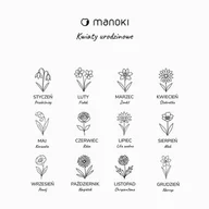 Naszyjniki - Kwiaty urodzinowe - kwiaty miesiąca srebrne naszyjniki za stali - Manoki - miniaturka - grafika 1