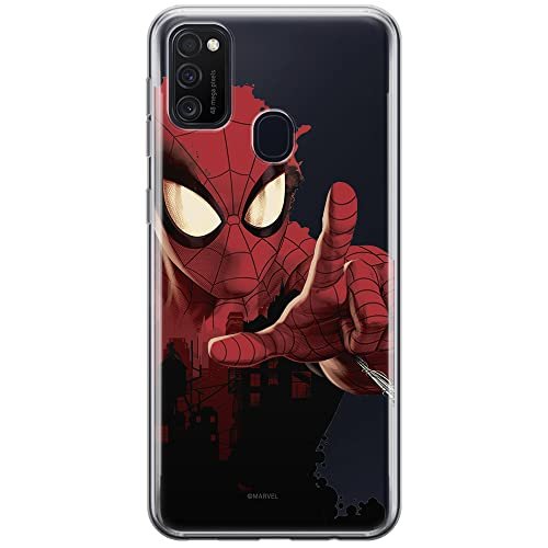 ERT GROUP etui na telefon Samsung M21 / M30S, case oryginalny i oficjalnie licencjonowany przez Marvel, wzór Spider Man 006, optymalnie dopasowane, plecki z TPU częściowo przeźroczyste