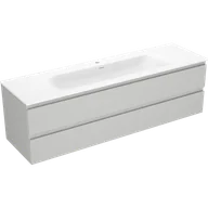 Szafki łazienkowe - Mexen Orio szafka łazienkowa 160 cm z umywalką Vela, 2 szuflady, szara mat/biała mat - 91A10-16047-2-BFF62-W23M01 - miniaturka - grafika 1