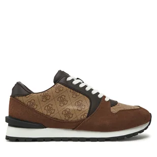 Sneakersy Guess FMPARO ELL12 Beżowy - Sneakersy męskie - miniaturka - grafika 1