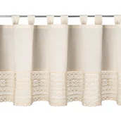 Zasłony - Zazdrostka MADDELINE 60x150 beżowa ażurowa - miniaturka - grafika 1