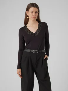 Vero Moda Koszulka w kolorze czarnym - Koszulki i topy damskie - miniaturka - grafika 1