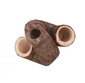 Akcesoria dla gryzoni - PanamaPet Zakręcony tunel dla gryzoni, drewniany,11x11x11cm - miniaturka - grafika 1