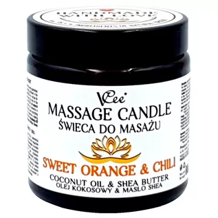 Świece - VCEE Świeca do masażu SWEET ORANGE & CHILLI 80g - grafika 1