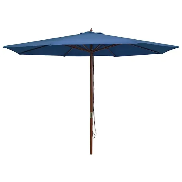 Parasol ogrodowy niebieski 350 x 240 cm, średnica słupka 48 mm