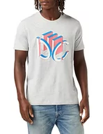 Koszulki męskie - edc by Esprit T-shirt męski, 044/jasnoszary 5, M - miniaturka - grafika 1