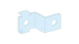 Schneider Electric Prisma Plus, system G, wsporniki mocujące do pionowej szyny ochronnej, H 80mm LVS04208 LVS04208 - Inne akcesoria elektryczne - miniaturka - grafika 1