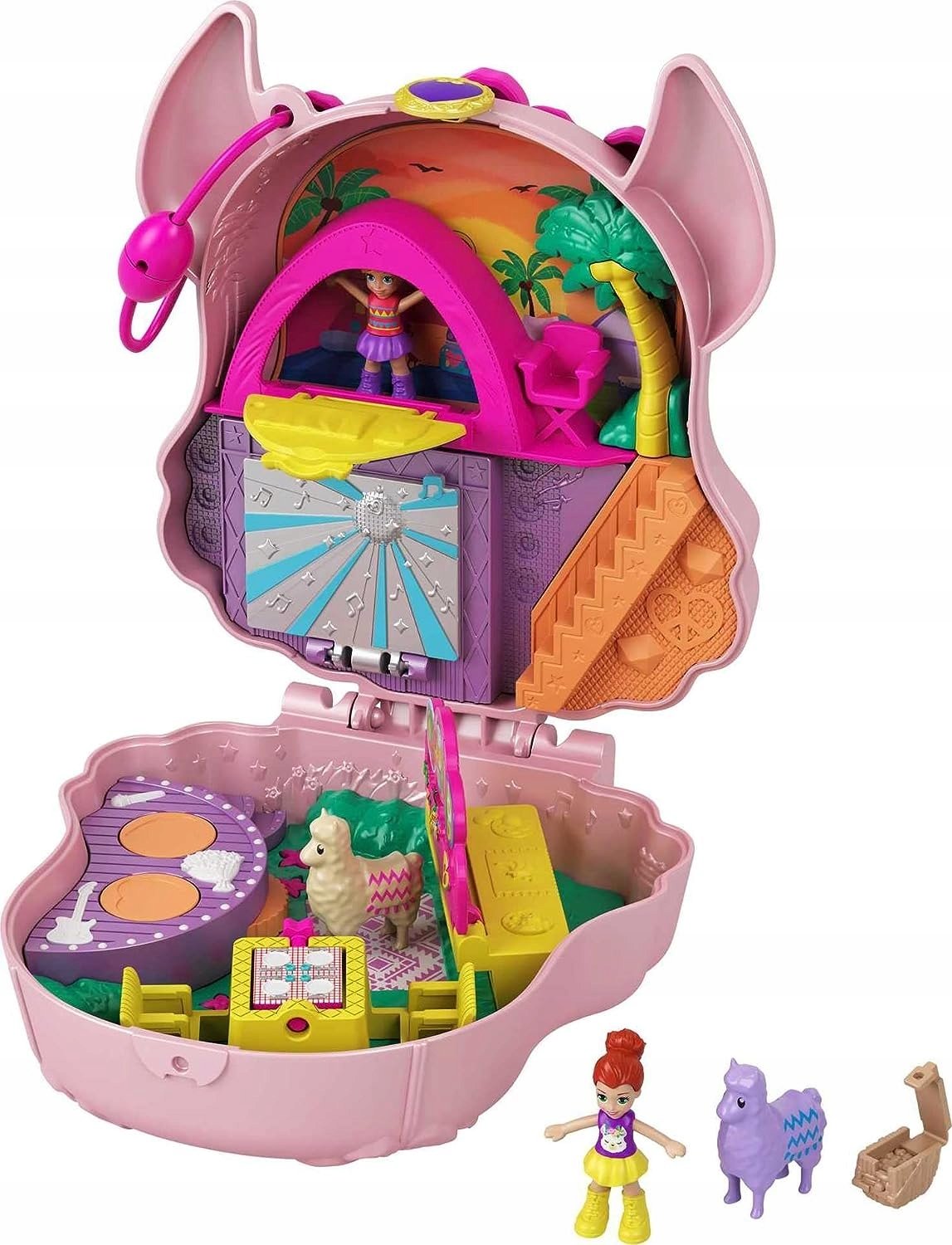 Polly Pocket Walizka Muzyczna Zestaw Party Box Pasek Akcesoria