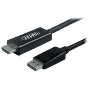 Kable komputerowe i do monitorów - Unitek Y-5118CA kabel Displayport to HDMI M 1,8m - miniaturka - grafika 1