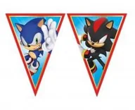 Dekoracje sali - Banner Sonic flagi - miniaturka - grafika 1