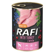 Mokra karma dla psów - Dolina Noteci RAFI Turkey z indykiem 400 g mokra karma dla psa - miniaturka - grafika 1