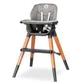 Krzesełka do karmienia - Lionelo Drewniane krzesło i krzesełko do karmienia 4 w 1 Mona kolor czarny LO-MONA BLACK ONYX - miniaturka - grafika 1