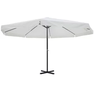 vidaXL vidaXL Parasol ogrodowy aluminiowy (500 cm) biały - Parasole ogrodowe - miniaturka - grafika 5