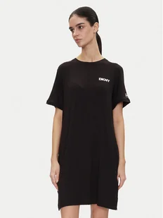 DKNY Koszula nocna YI30051 Czarny Relaxed Fit - Piżamy damskie - miniaturka - grafika 1