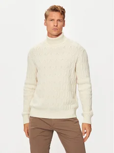 United Colors Of Benetton Golf 1344U201P Écru Regular Fit - Swetry męskie - miniaturka - grafika 1