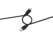 Kable USB - Kabel ISY IUC-1008 USB-A do mini USB 2.0 0,75 m Czarny - miniaturka - grafika 1