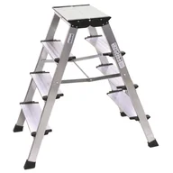 Drabiny - Drabina aluminiowa 4 stopnie 2-stronna Treppo Krause - miniaturka - grafika 1