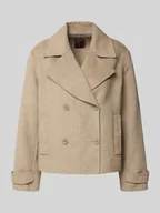 Płaszcze męskie - Krótki płaszcz z mieszanki wełny lana model ‘PEACOT’ - miniaturka - grafika 1