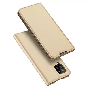 Dux Ducis Skin Pro kabura etui pokrowiec z klapką Samsung Galaxy A42 5G złoty - Etui i futerały do telefonów - miniaturka - grafika 1