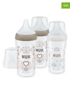 NUK Butelki (3 szt.) "Perfect Match" w kolorze beżowym - Butelki dla niemowląt - miniaturka - grafika 1
